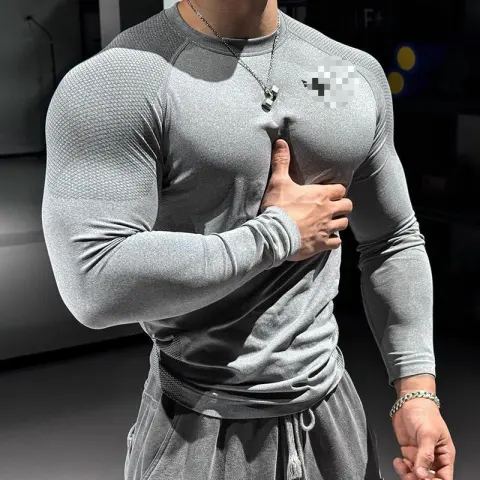 SpringAutumn Outdoor Cycling & Running Training Top Mens Fitness