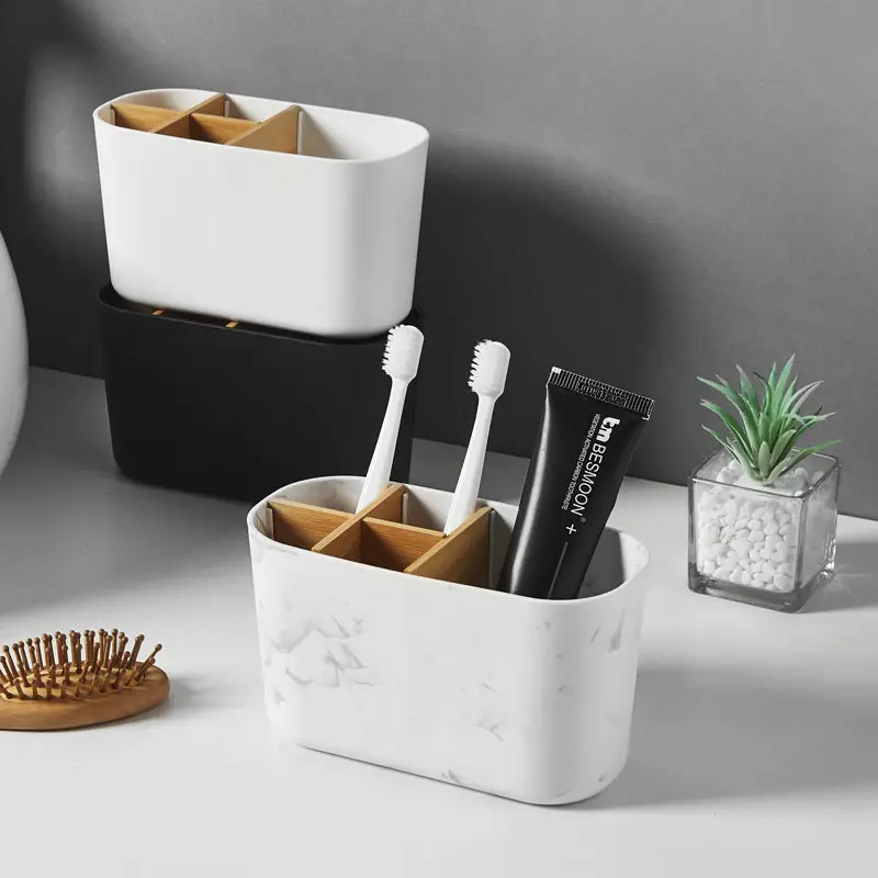 Toothbrush Holder Box for Bathroom Storage and Organization