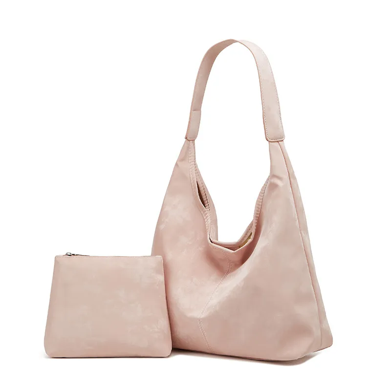 High End Handbag For Women's Commuting Work With Large Capacity - Pink