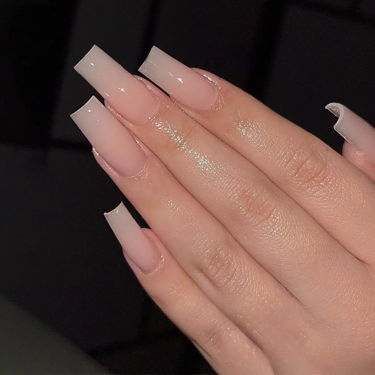 Fake Nails Wear Water Pipe Solid Color