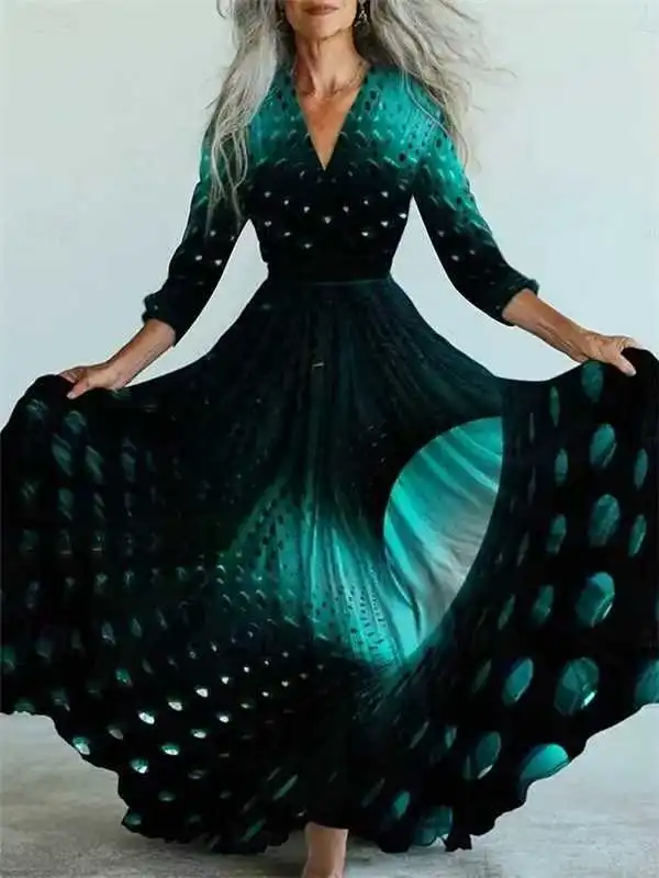 European And American Mesh Long Sleeve Dress Figure 5 - Shop at LoveMi