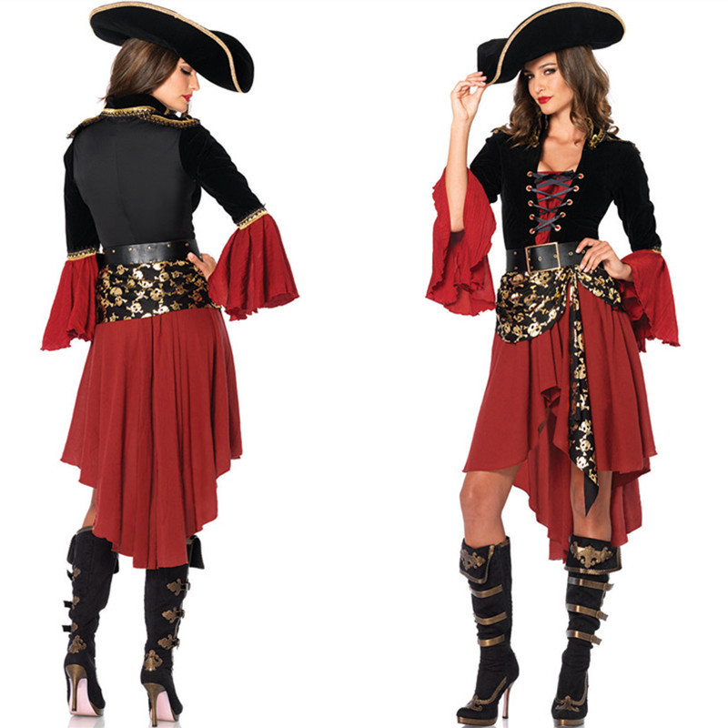 U.S. STOCK! Women's Pirate Halloween Costume - Picture 5 of 5