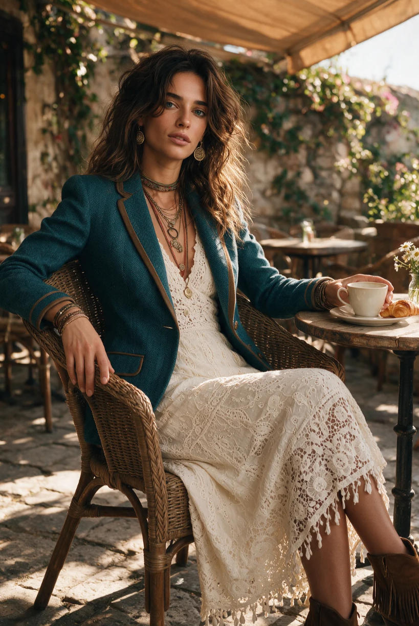 Fashionable Waist-Cinching Coat