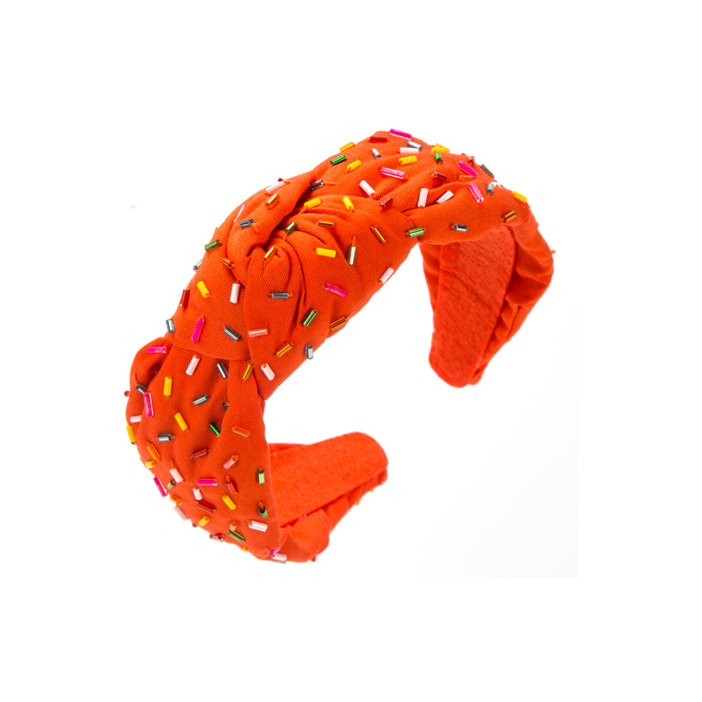 Fashion Hand-stitched Glass Tube Headband Temperament — foto 8