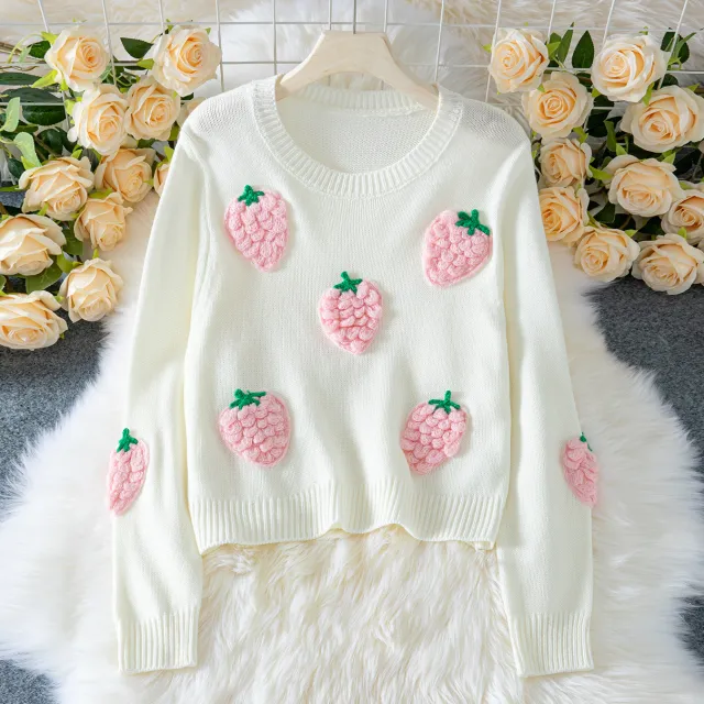 Women's Elegant Long sleeved Sweater Beige Beige - Shop at LoveMi