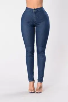 The United States Ripped Fashion Denim Skinny Pants - Dark Blue - View 1