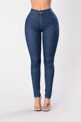 The United States Ripped Fashion Denim Skinny Pants Dark Blue - Shop at LoveMi