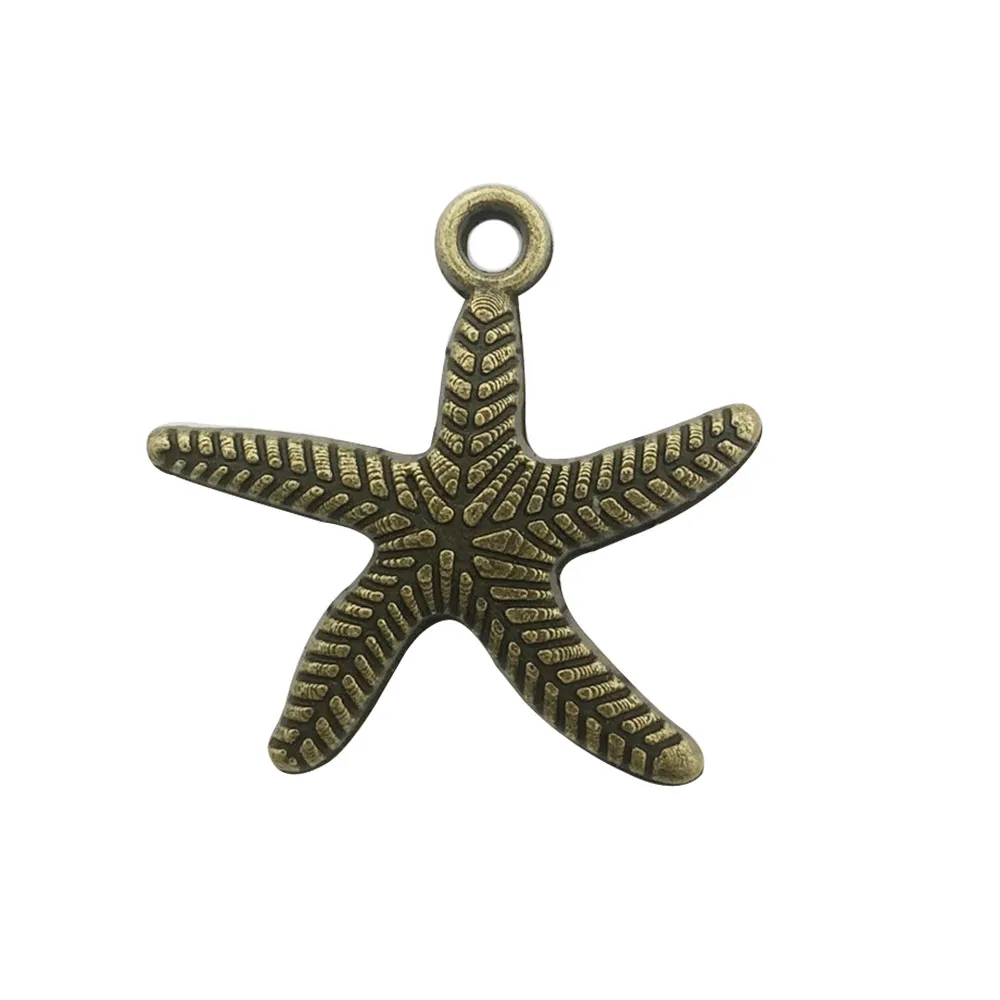 Retro Tibetan Silver Antique Brass Alloy DIY Accessories Marine Turtle Shell Necklace Bracelet Jewelry - 9045Style