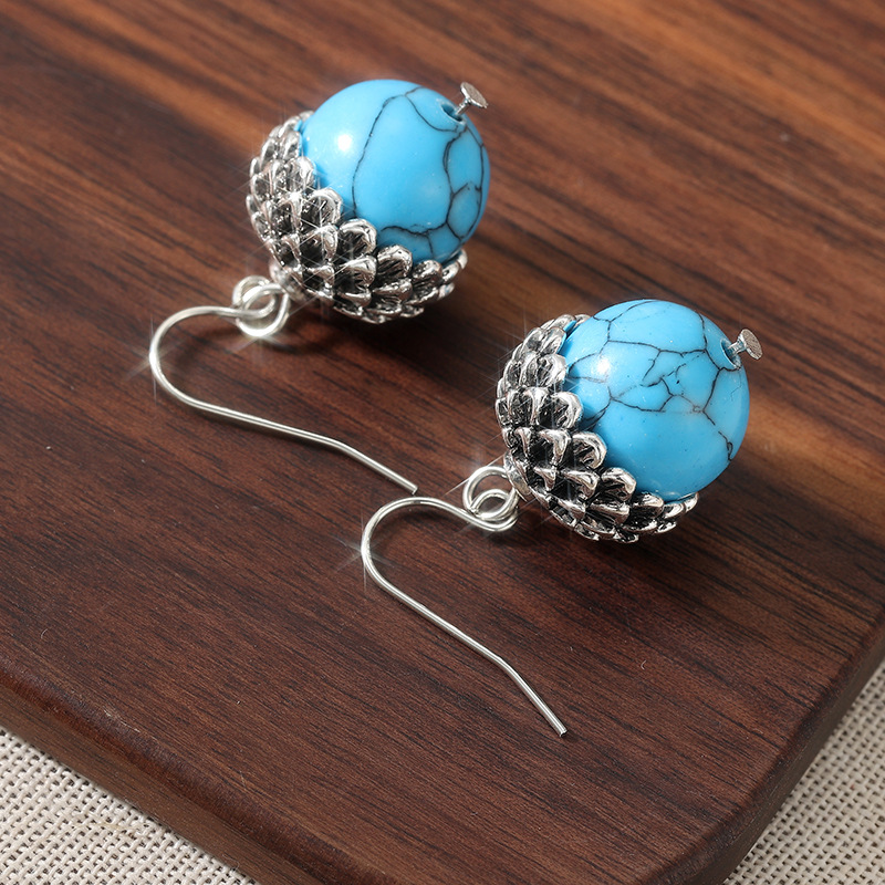 Retro Multi-Layer Bamboo-Strand C-Shaped Earrings With Micro-Pave Zirconia Settings