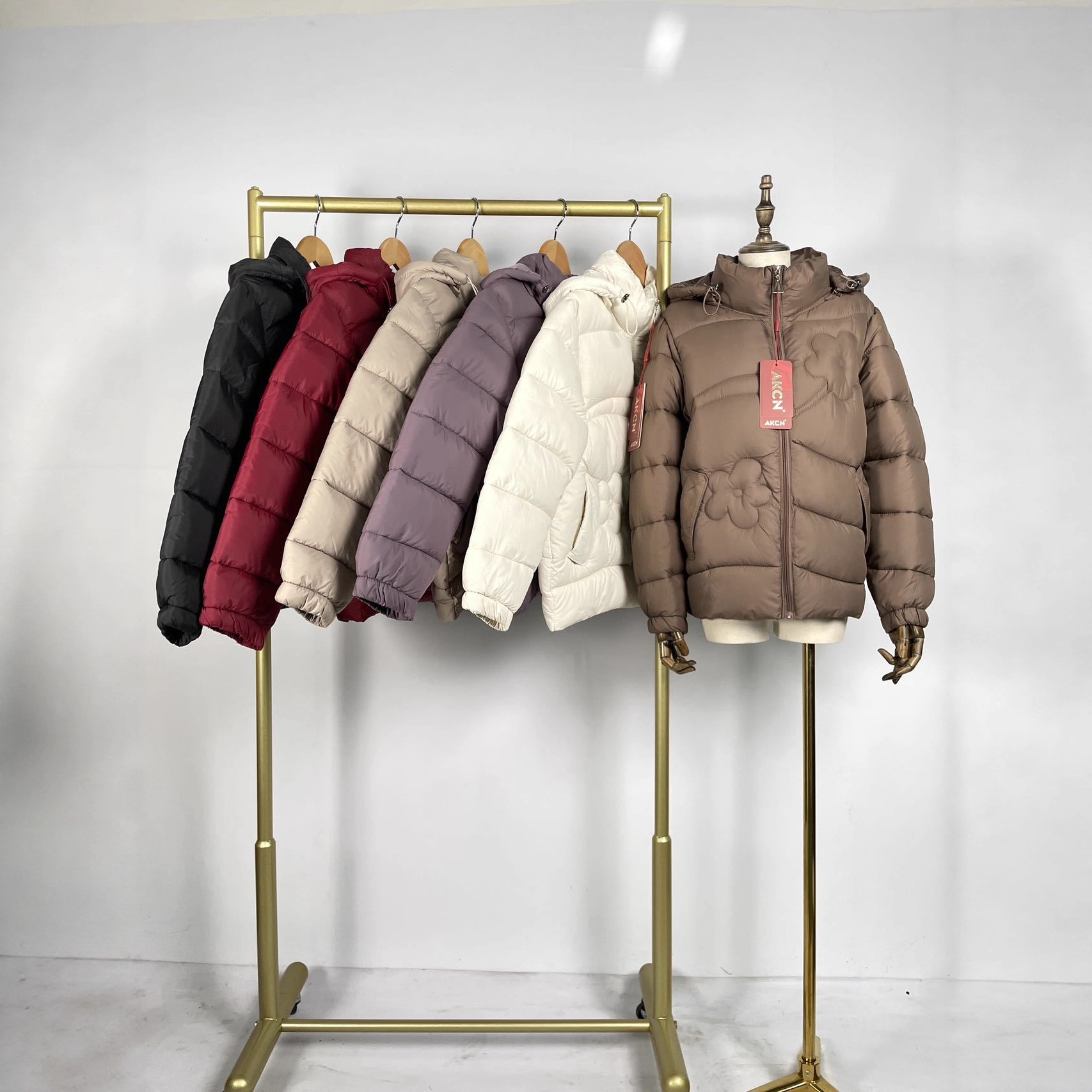 Fleece-lined Thick Mid-length Down Cotton-padded Jacket