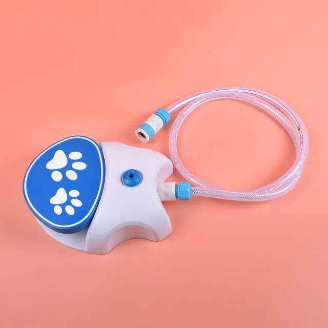Pet Outdoor Foot Pressure Automatic Water Dispenser Blue - Shop at LoveMi