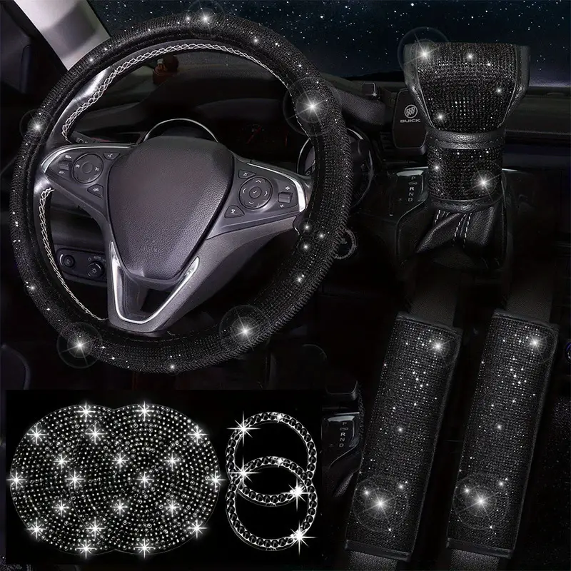 All-Season Rhinestone Car Steering Wheel Cover