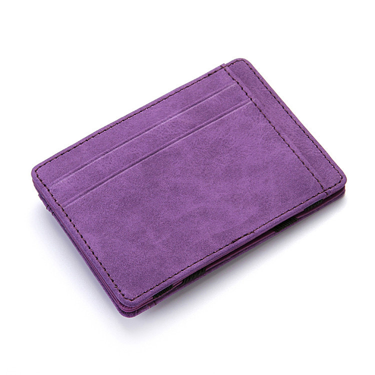 PU Creative Magic Wallet Flip Card Holder Men's Lady's Wallet Zipper Coin Purse Short — foto 11