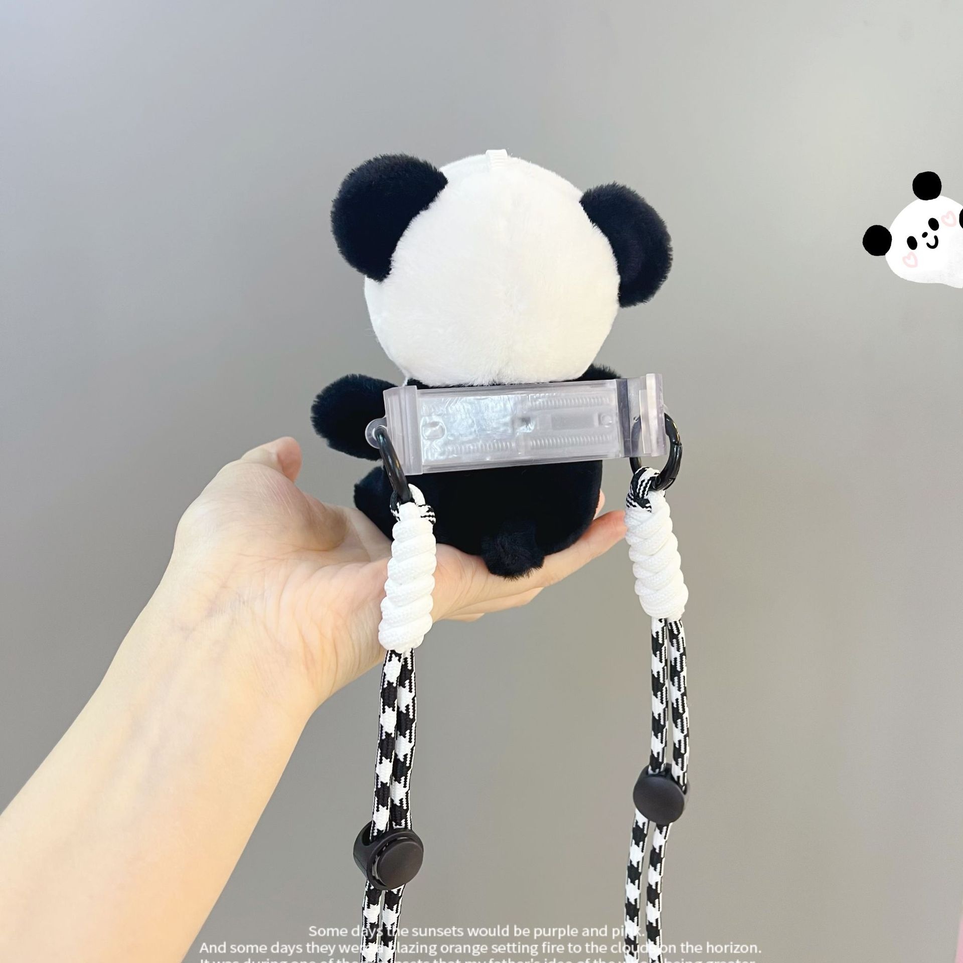 Plush Doll Crossbody Mobile Phone Lanyard Back Splint