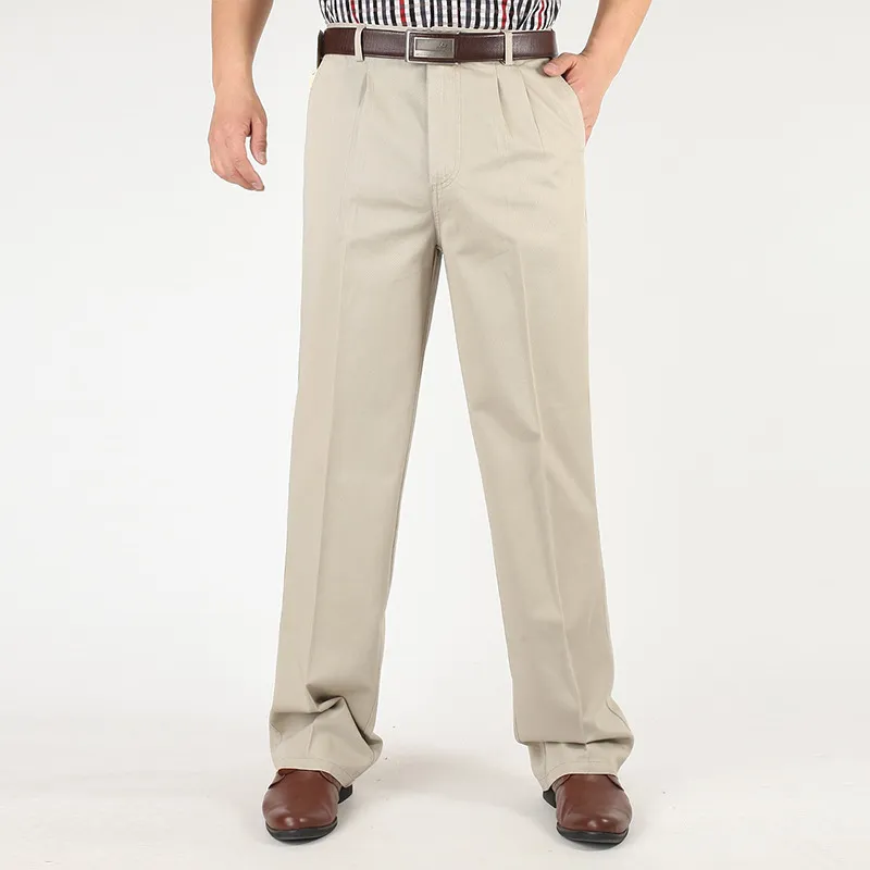 Thick Men's Pure Cotton Casual Pants
