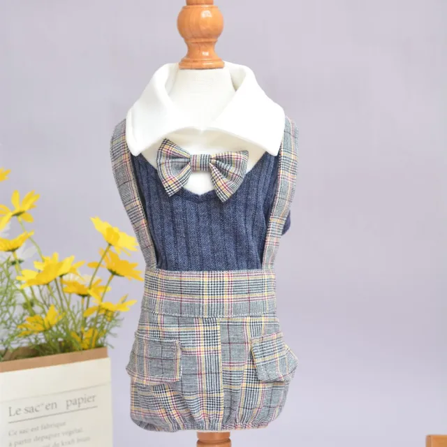 Dog Clothes Small Suit Shirt Dark Blue - Shop at LoveMi