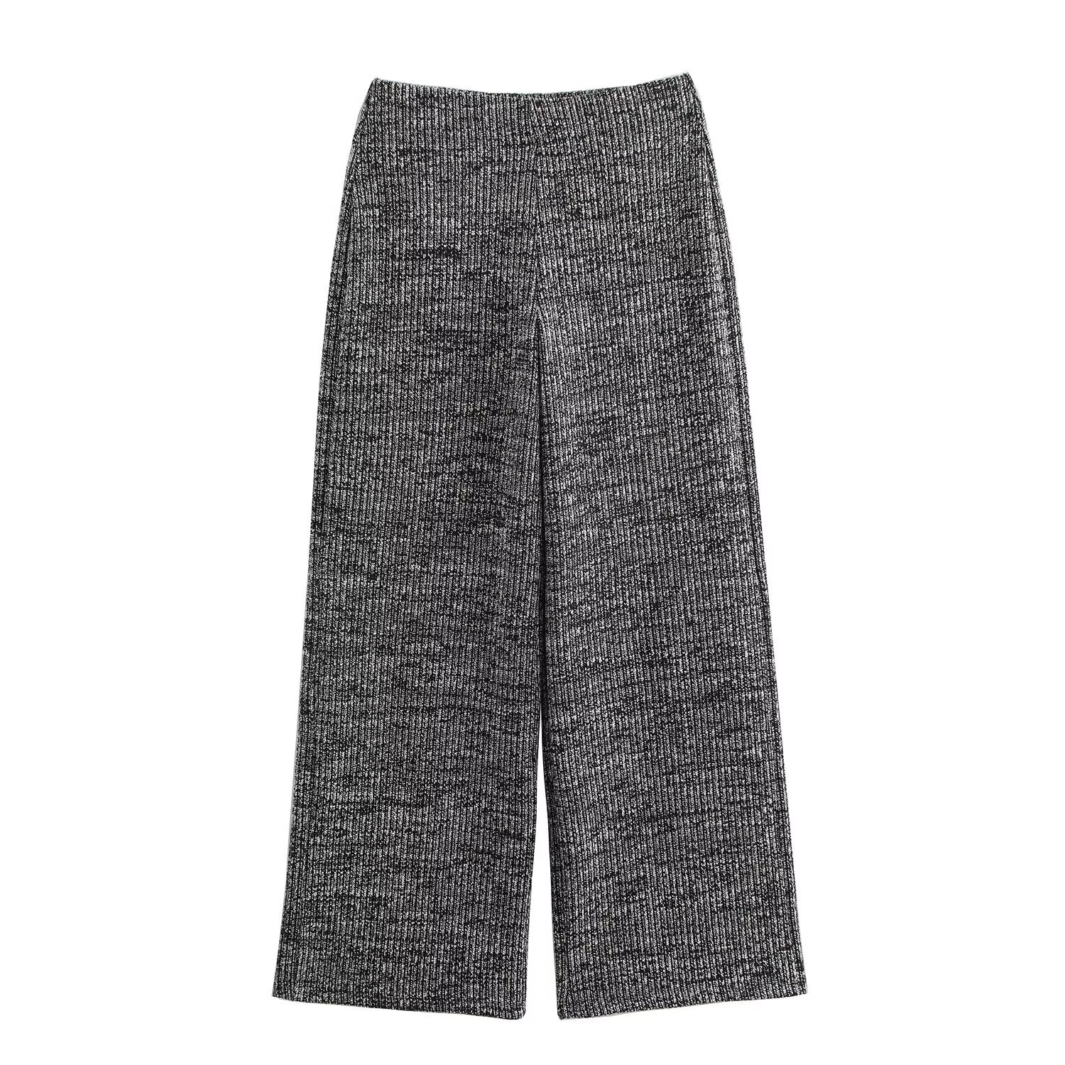 Women's Decorated Row Button Texture Vest style Top And Trousers Suit Trousers S - Shop at LoveMi