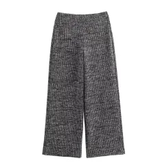 Women's Decorated Row Button Texture Vest-style Top And Trousers Suit - Trousers-S - View 1