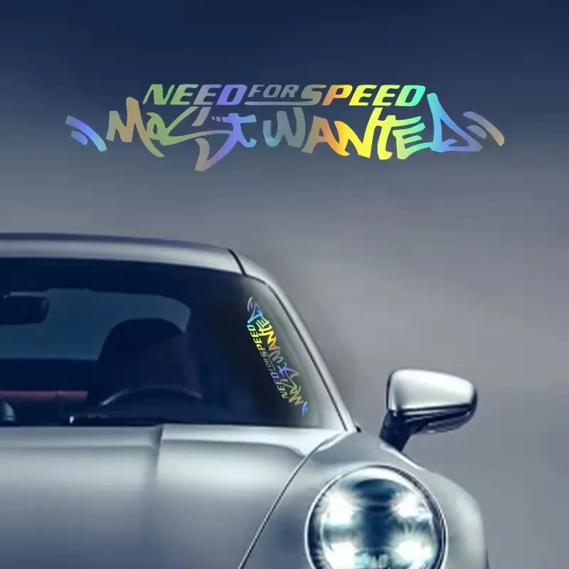 Car Sticker Colorful Laser Effect Speed Design