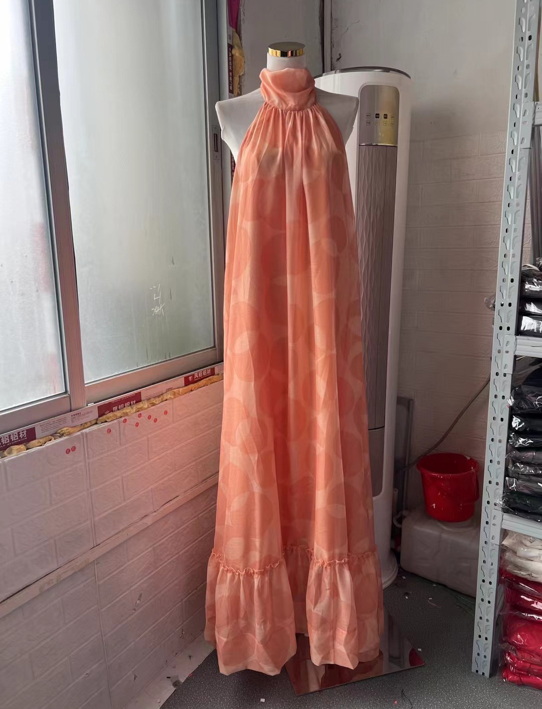 Back Beach Chiffon Vacation Print Dress Pink - Shop at LoveMi