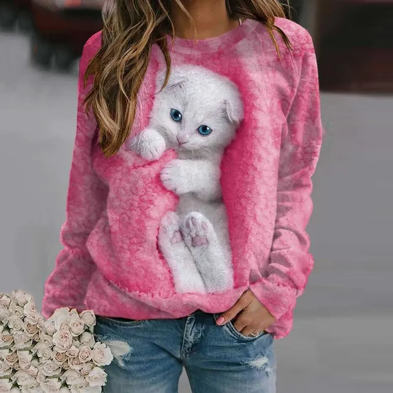 Women's Pullover Round Neck Irregular Sweater - Afo 3314-3Xl