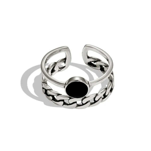 Women's Korean style S925 Sterling Silver Ring Minority Simple Retro Silver - Shop at LoveMi