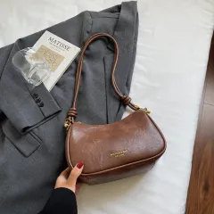 Fashion Minority Design Crossbody Bag Women's Shoulder Underarm Bag - Brown - View 1