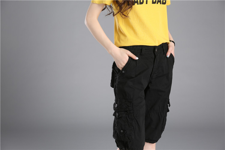 Title 28, Casual Pants Loose Overknee Cropped Pants Multi...