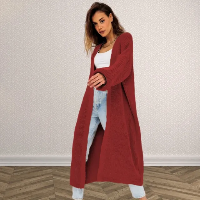 Women's New Autumn And Winter European And American Leisure Knitwear Top Wine Red - Shop at LoveMi