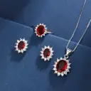 Necklace Set Ring Earrings And Pendant For Women view 1