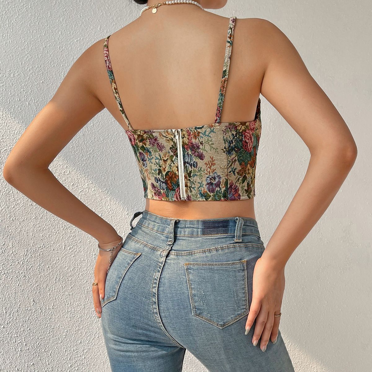 Title 8, Female Retro Flower Niche Camisole Vest