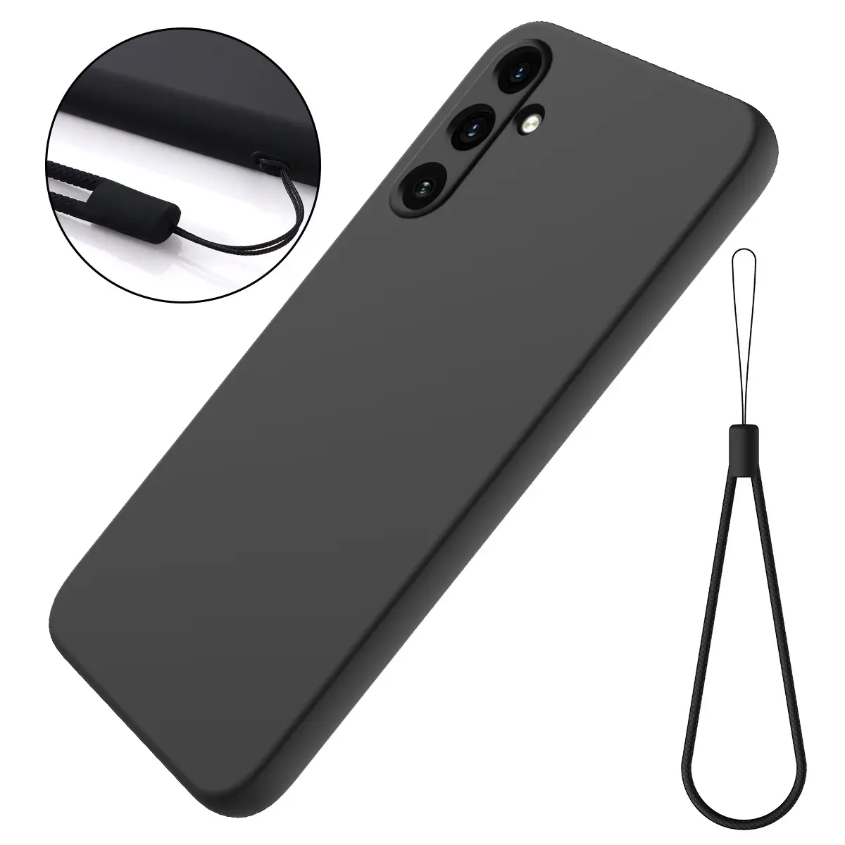 Solid-color Minimalist Soft Liquid Silicone Case