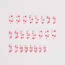 French Love Red Diamond Small Cherry Wear Armor view 5