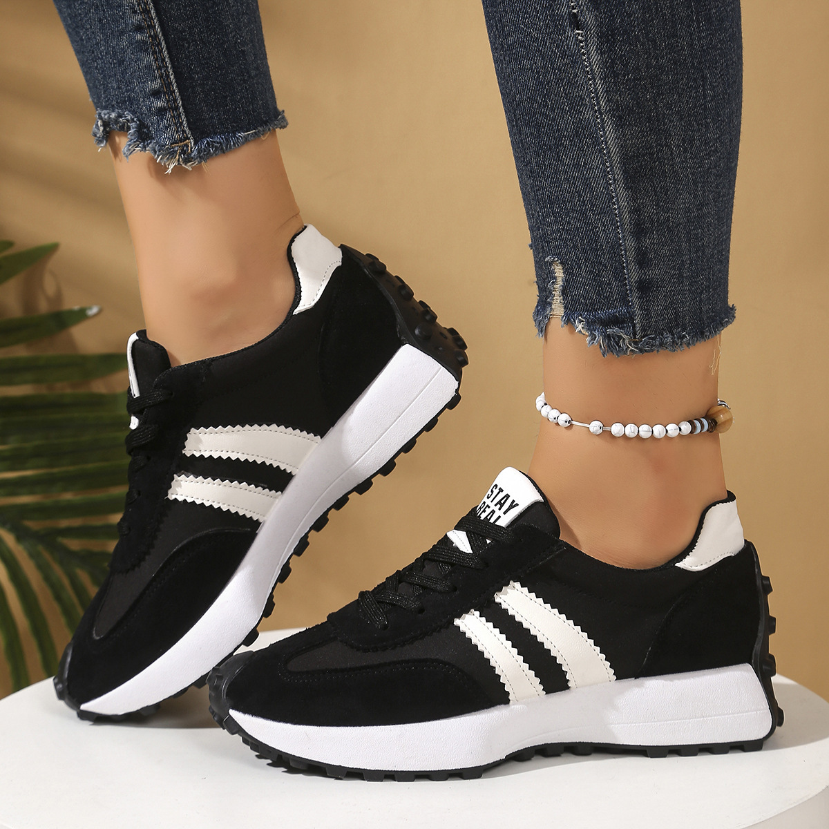 Influencer-style Chunky-soled Casual Sports Shoes For Students Koalakits36