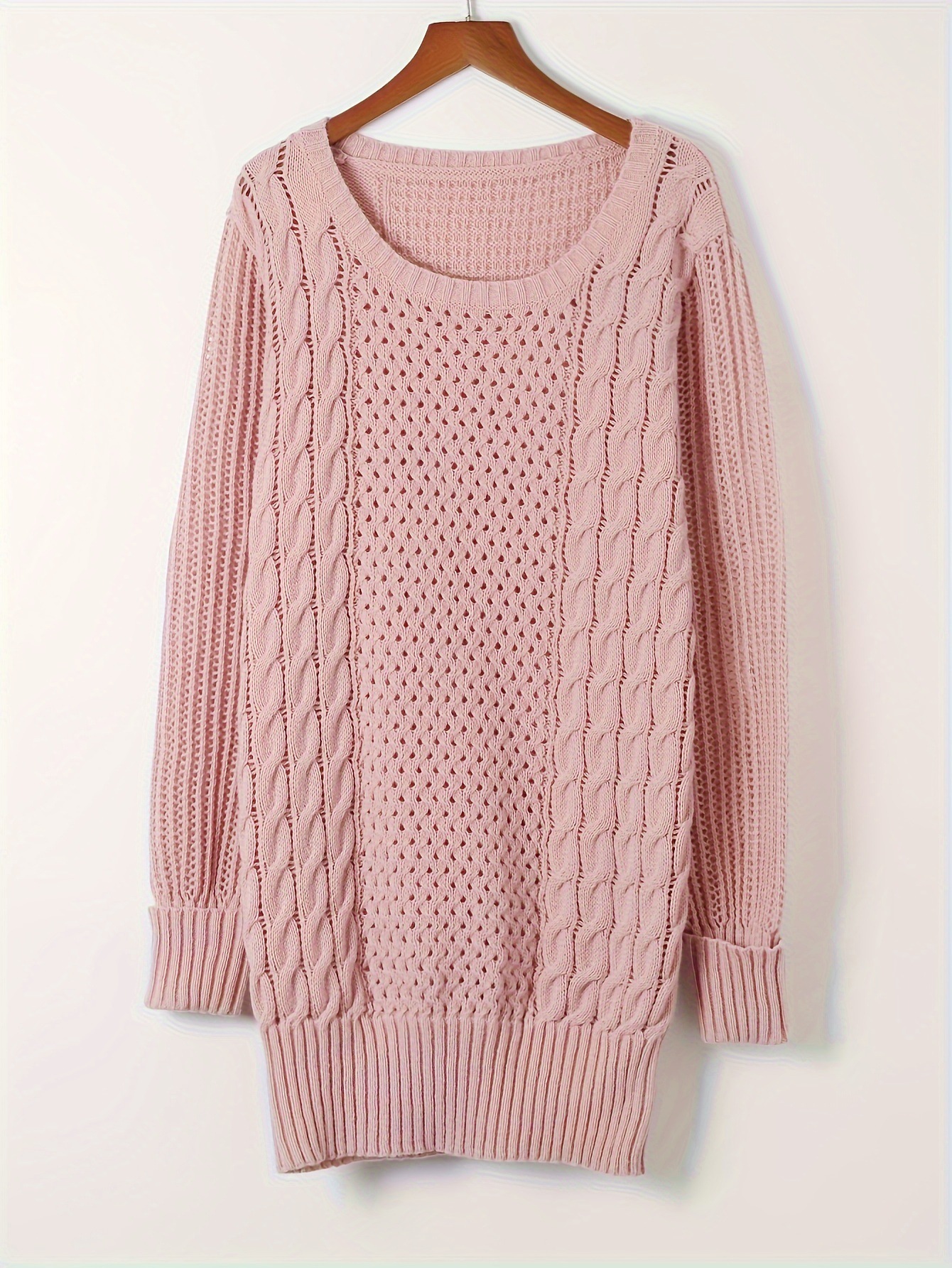 Everyday Elegance Women's Soft Long Sleeve Knit Dress