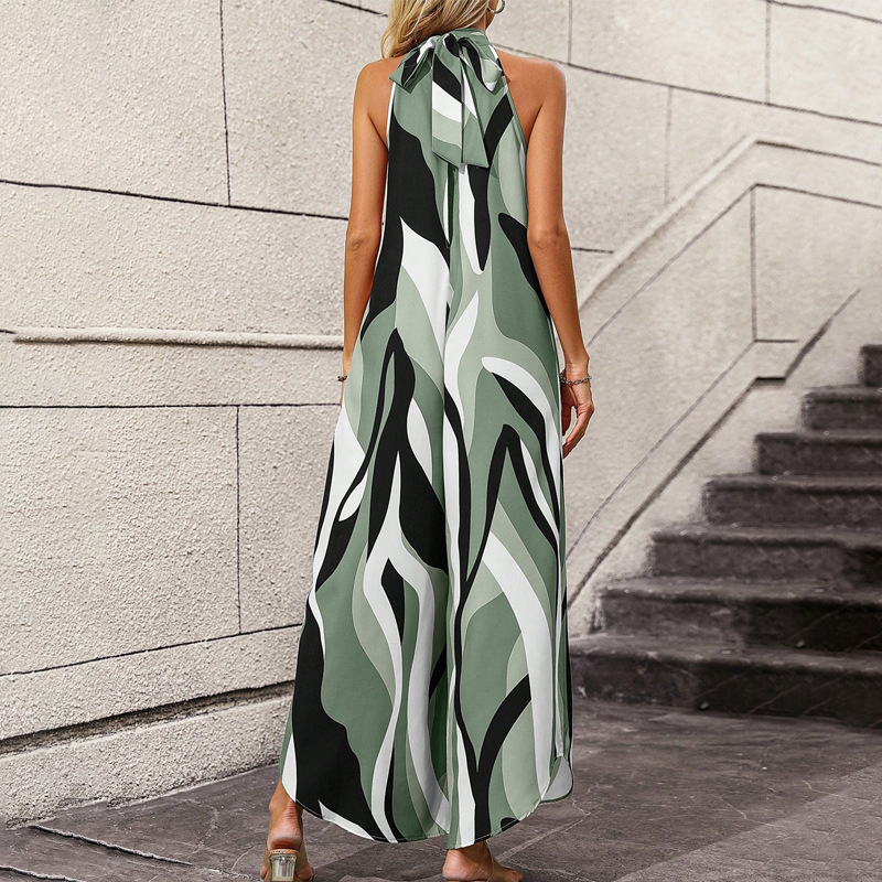 Temperament Commute Olive Green Women's Lace-up Culottes