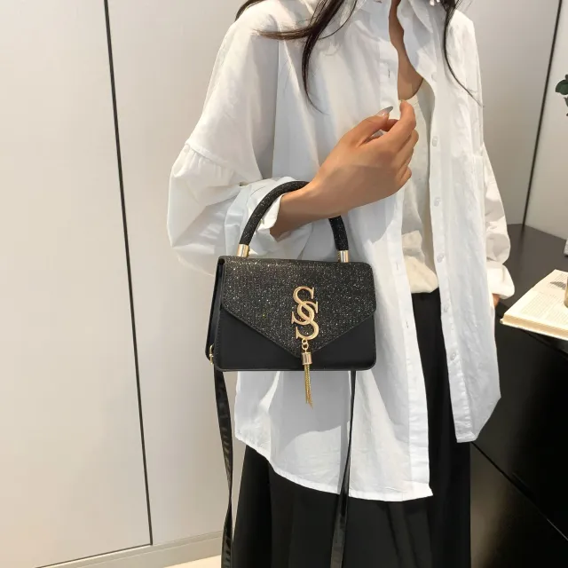 Fashion Fashion Letters Simple Versatile Handbag Black - Shop at LoveMi