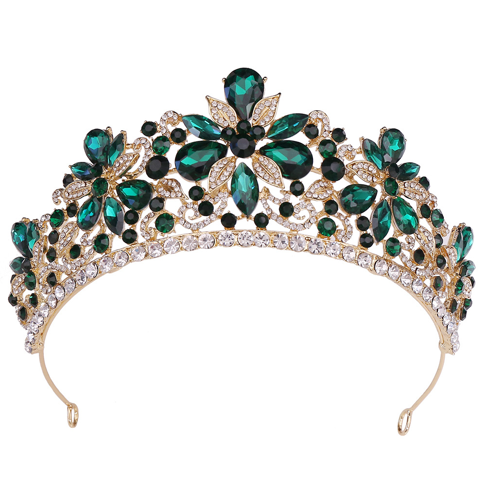 Leaves Rhinestone Crown Hair Accessory Headband — foto 2