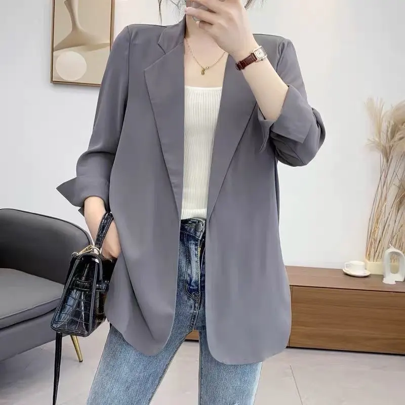 WomenLoose Sunscreen Clothes Mid-length Air Conditioning Cardigan Chiffon Small