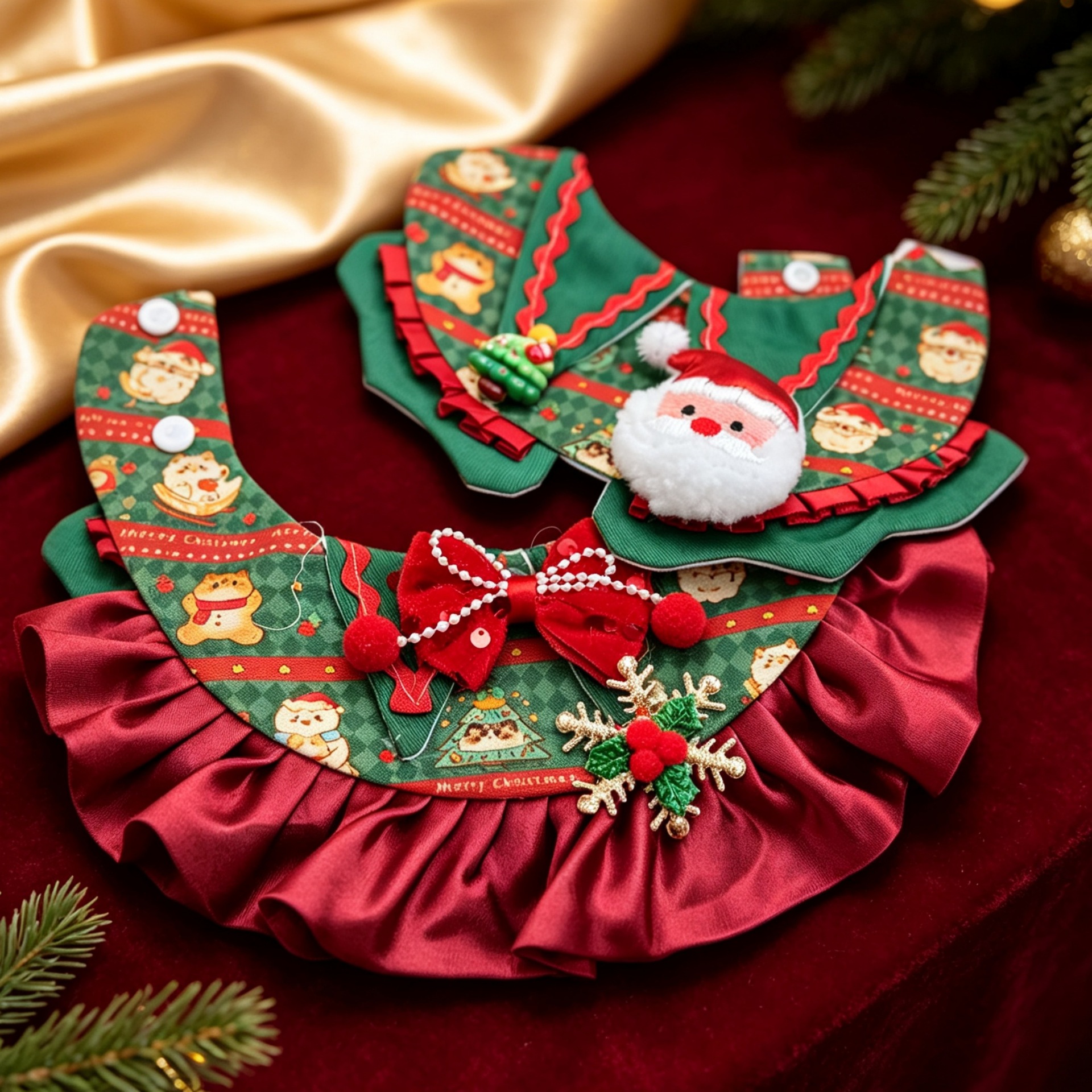 Santa Bib Holiday Set