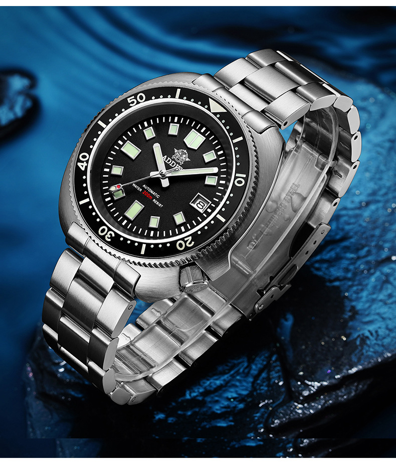 Title 2, Mens Diving Classic Luminous Sapphire Steel Me...