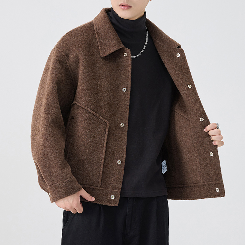 Wool-lined Thickened Coat Mens Casual Top