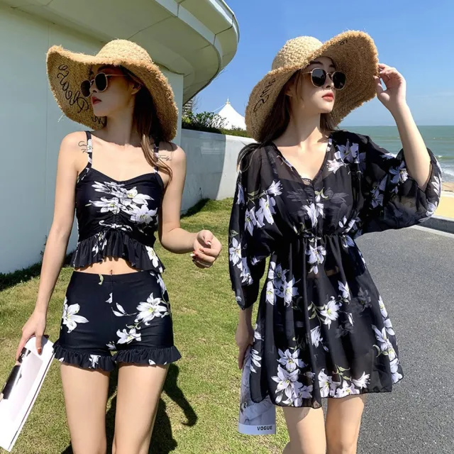 Swimsuit Women's Thin Split Three piece Suit Black - Shop at LoveMi