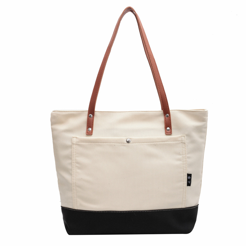 Canvas Contrast Shoulder Bag, picture 8 of 8