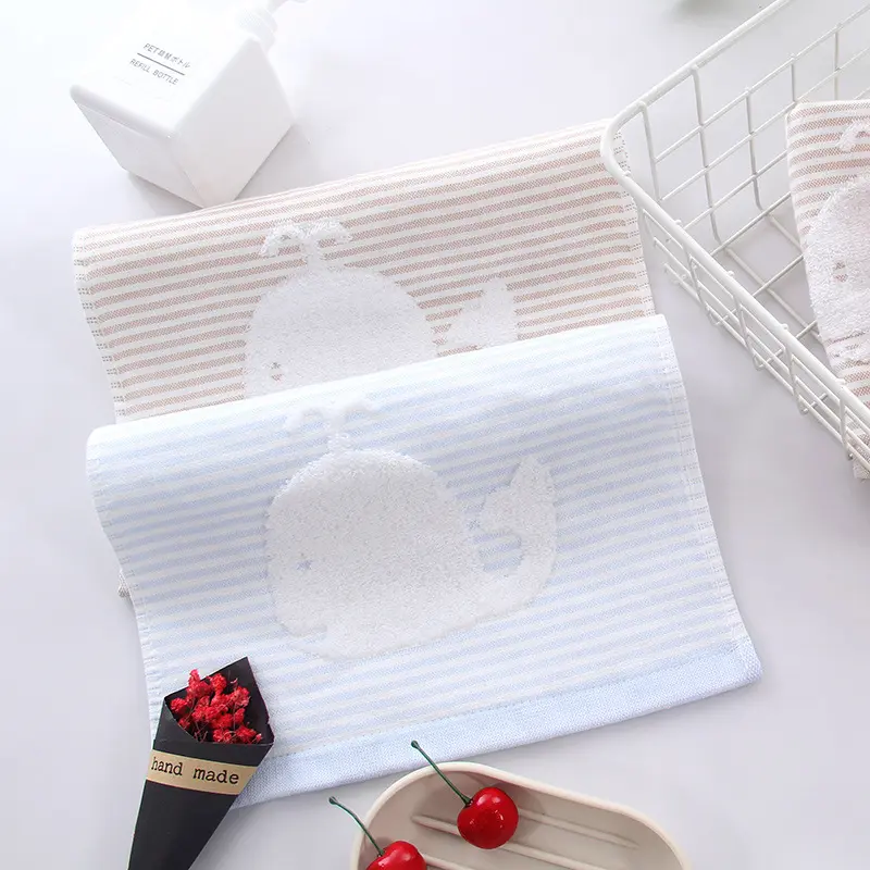 Soft Absorbent Pure Cotton Cartoon Face Towels