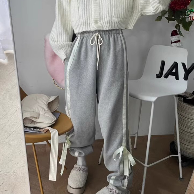 Warm And Fashionable Winter Lady Long Wide-leg Pants