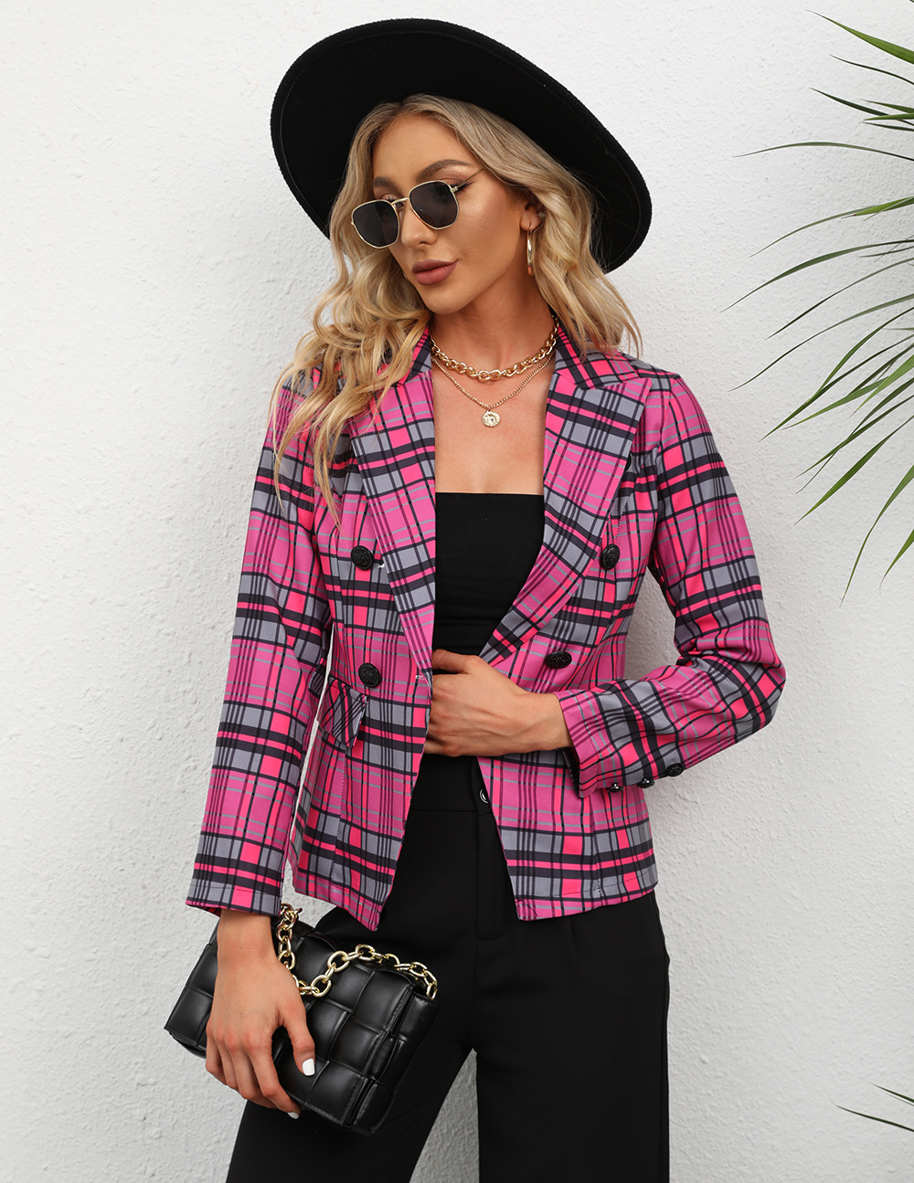 Red With Large Plaid