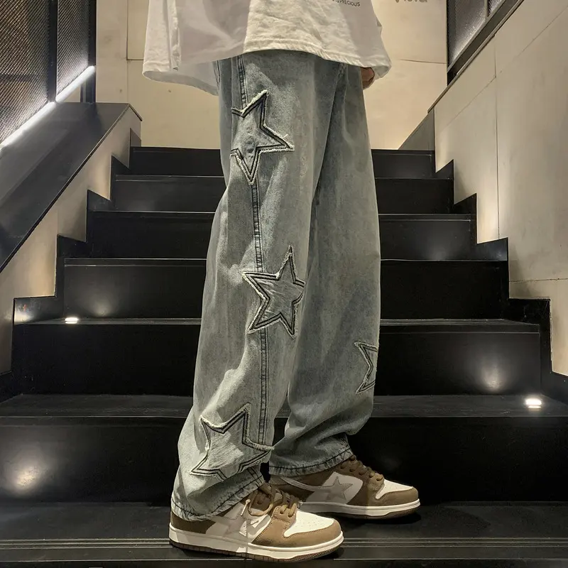 Autumn and Winter Loose American High Street Vibe Denim