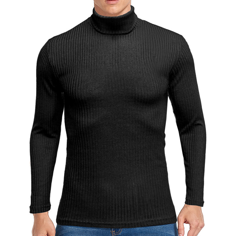 Title 6, Herren Pullover High-Neck Warmer Langarm T-Shir...