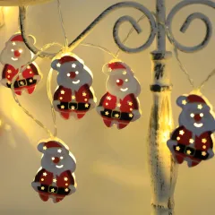 Christmas LED Light String Santa Claus Elk Snowman Xmas Ornament String Light Christmas Decorations New Year Navidad Gift - Santa Claus - View 1